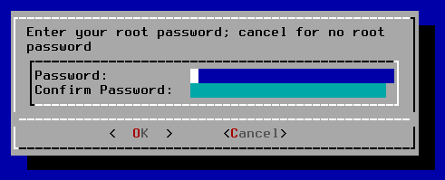 TrueNAS Core Install Screen 4, Choose root password prompt